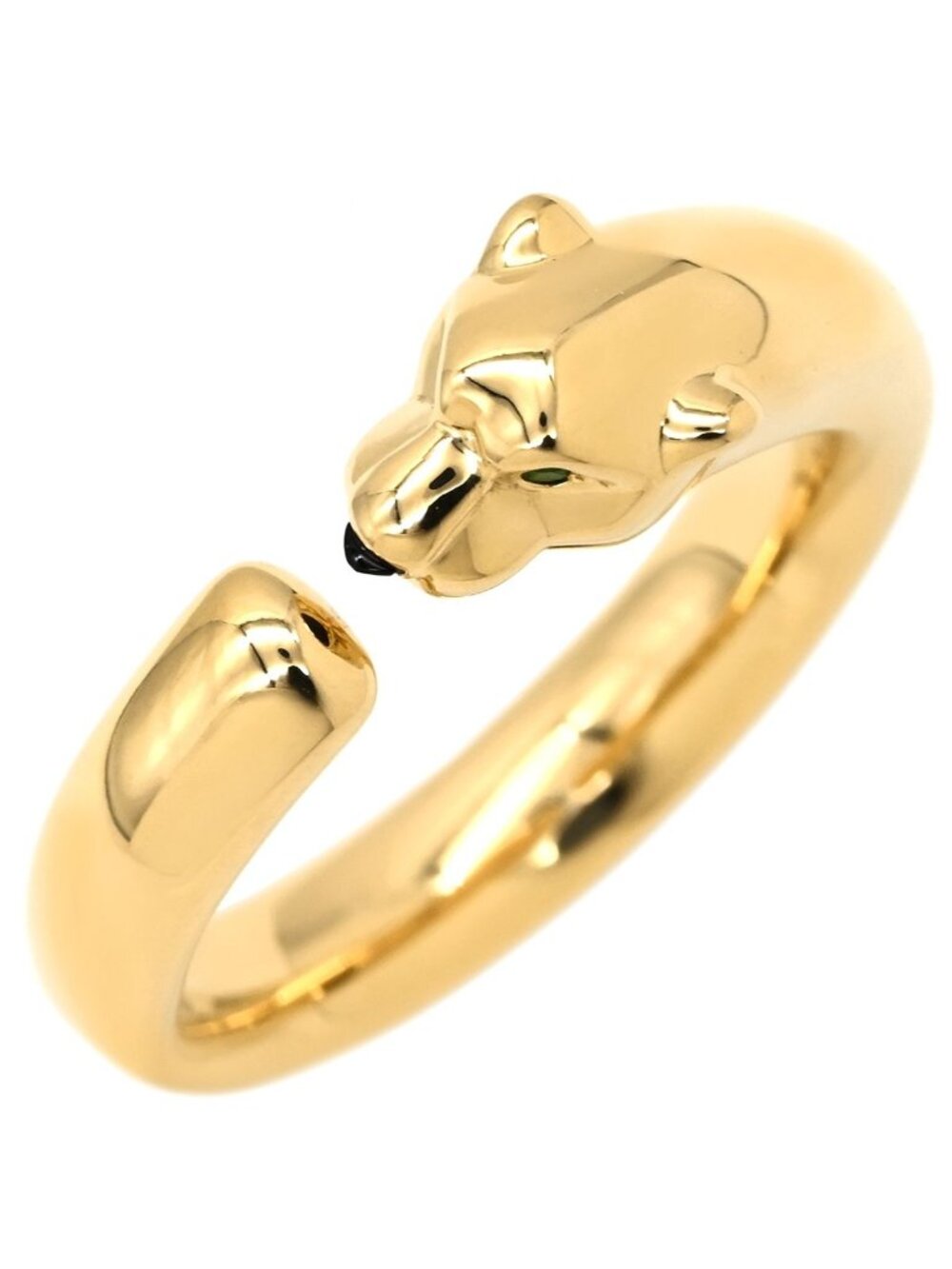 Cartier Ring Panthere de Cartier SM Yellow Gold 58 Onyx Tsavorite